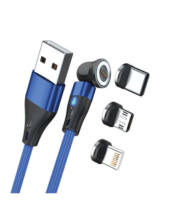 RealPower MagneticCharge3 câble USB 1 m USB A Bleu