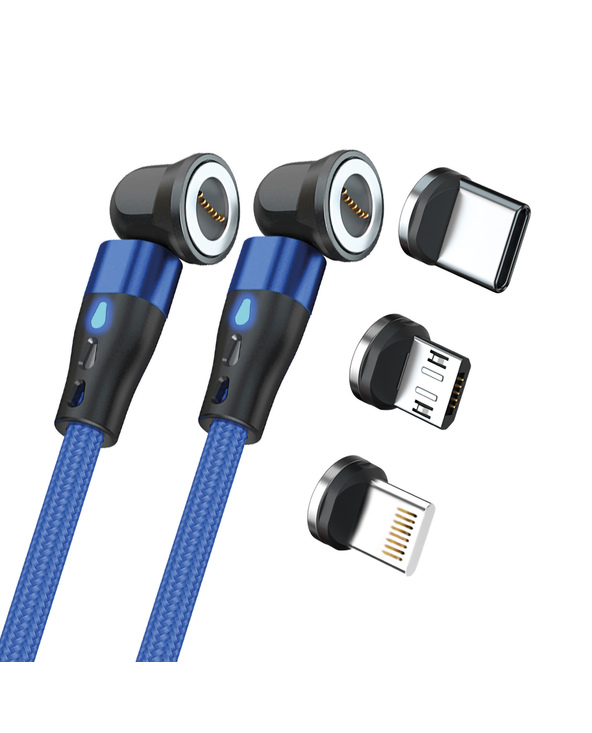 RealPower MagneticCharge2 câble USB 1 m Bleu