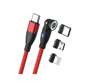RealPower MagneticCharge 100 câble USB 1 m USB C Rouge