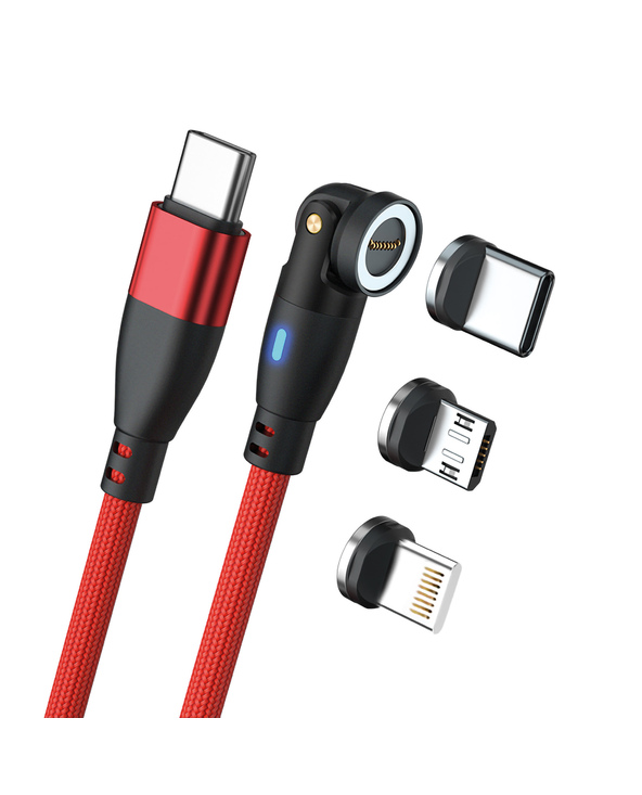 RealPower MagneticCharge 100 câble USB 1 m USB C Rouge