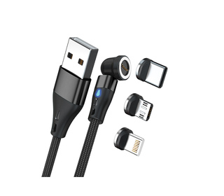 RealPower MagneticCharge3 câble USB 1 m USB A Noir