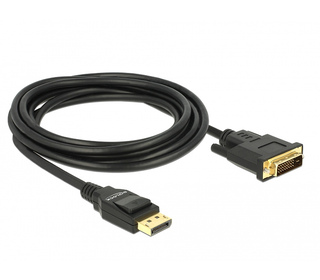 DeLOCK 85314 câble vidéo et adaptateur 3 m DisplayPort DVI-D Noir