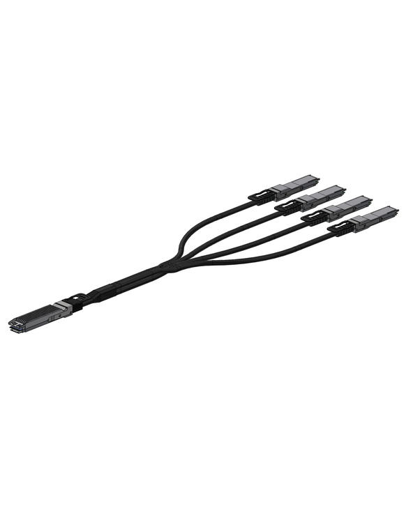 Nvidia MCP7Y40-N02A câble InfiniBand et à fibres optiques 2,5 m OSFP 4xQSFP112 Noir