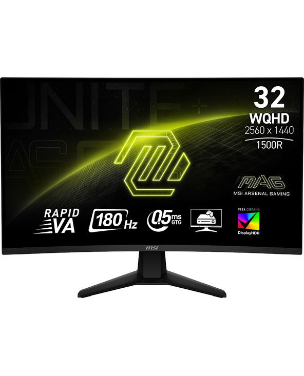 MSI MAG 32CQ6F 31.5" Wide Quad HD 0,5 ms Noir