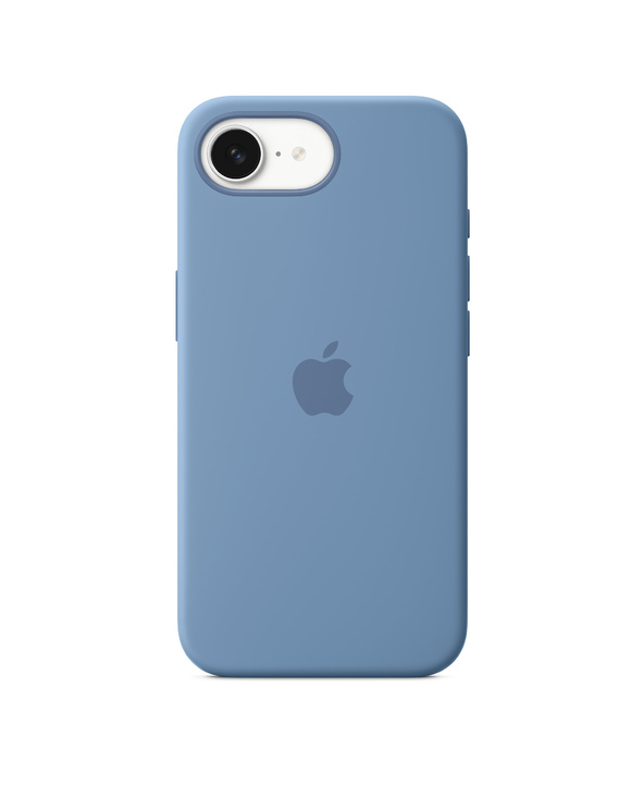 Apple Coque en silicone pour iPhone 16e – Bleu d’hiver
