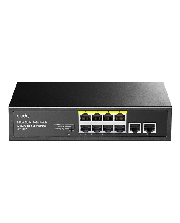 Cudy GS1010P commutateur réseau Gigabit Ethernet (10/100/1000) Connexion Ethernet, supportant l'alimentation via ce port (PoE) M