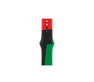Apple MUQ63ZM/A accessoire intelligent à porter sur soi Bande Noir, Vert, Rouge Fluoroélastomère