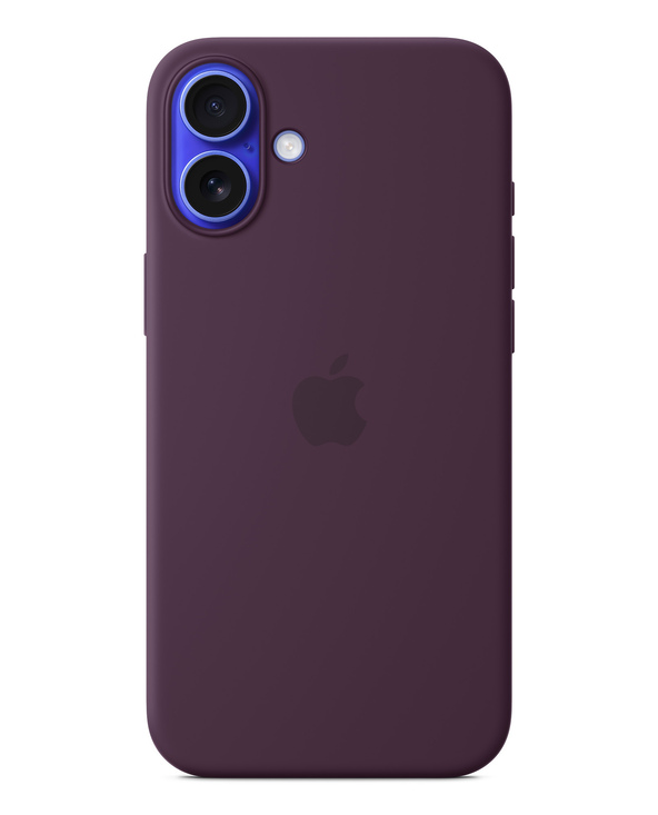 Apple Coque en silicone avec MagSafe pour iPhone 16 Plus - Prune