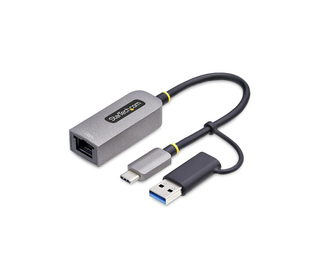 StarTech.com Adaptateur USB-C vers Ethernet avec Dongle USB-A, 10/100/1000Mbps, Adaptateur Réseau USB 3.0 vers Gigabit Ethernet,