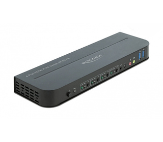 DeLOCK Commutateur HDMI KVM 4K 60 Hz port USB 3.0 et Audio