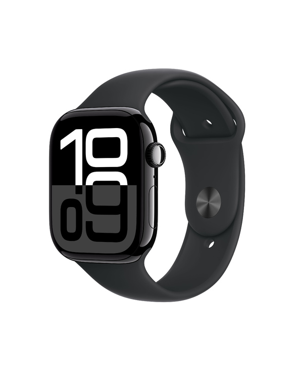 Apple Watch Series 10 OLED 46 mm Numérique 416 x 496 pixels Écran tactile 4G Noir Wifi GPS (satellite)