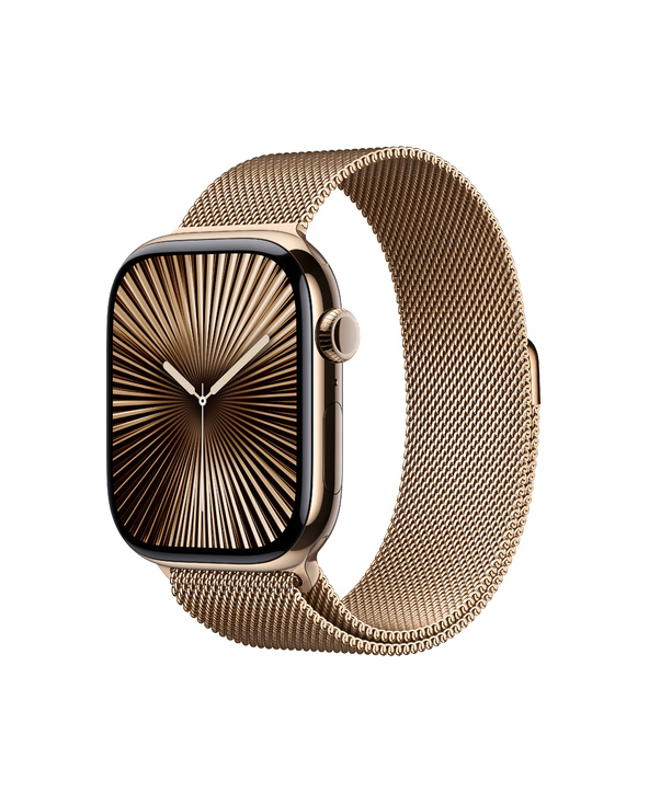 Apple Watch Series 10 OLED 46 mm Numérique 416 x 496 pixels Écran tactile 4G Or Wifi GPS (satellite)