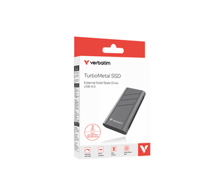 Verbatim TurboMetal SSD USB4 2TB 2 To USB Type-C USB4 Gen 2x2 Argent