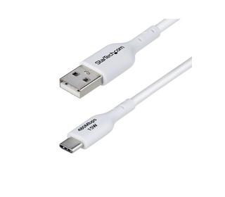 StarTech.com Câble de Charge USB-A vers USB-C de 2m, Charge et Synchronisation, 3A, USB 2.0, Gaine TPE - Cordon de Charge USB Bl