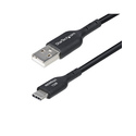 StarTech.com Câble de Charge USB-A vers USB-C de 2m, Charge et Synchronisation, 3A, USB 2.0, Gaine TPE - Cordon de Charge USB No