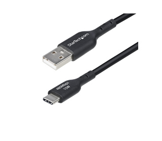 StarTech.com Câble de Charge USB-A vers USB-C de 2m, Charge et Synchronisation, 3A, USB 2.0, Gaine TPE - Cordon de Charge USB No