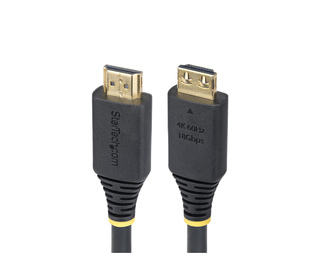 StarTech.com Câble HDMI Haut Débit de 1,8m avec Connecteur à Pince, 4K 60Hz/1440p 144Hz, HDR10/HDCP 2.2/ARC, 18Gbps, UHD HDMI 2.