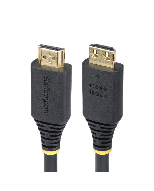 StarTech.com Câble HDMI Haut Débit de 1,8m avec Connecteur à Pince, 4K 60Hz/1440p 144Hz, HDR10/HDCP 2.2/ARC, 18Gbps, UHD HDMI 2.
