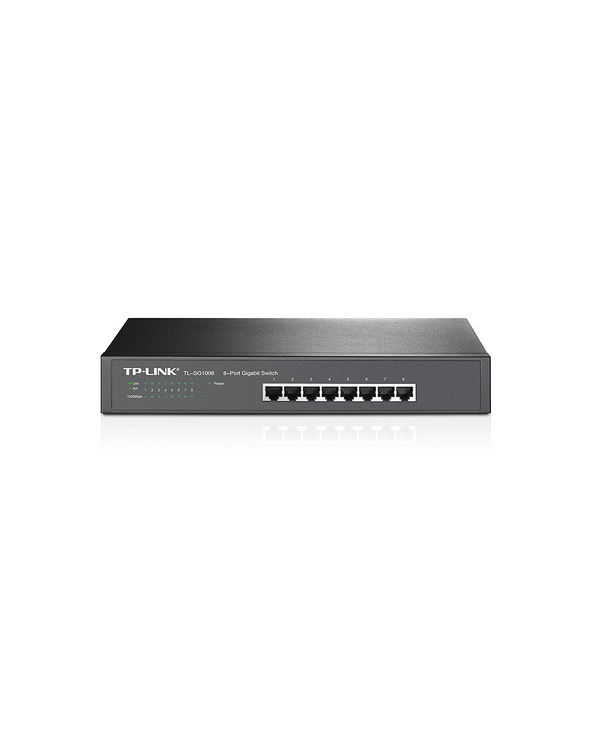 TP-Link TL-SG1008 Non-géré Gigabit Ethernet (10/100/1000) 1U Noir