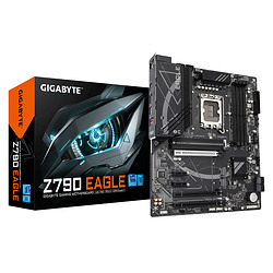 GIGABYTE Z790 EAGLE Carte mère - Compatible avec les processeurs Intel Core de 14e génération, VRM 12+1+1 phases, jusqu'à 7600 M