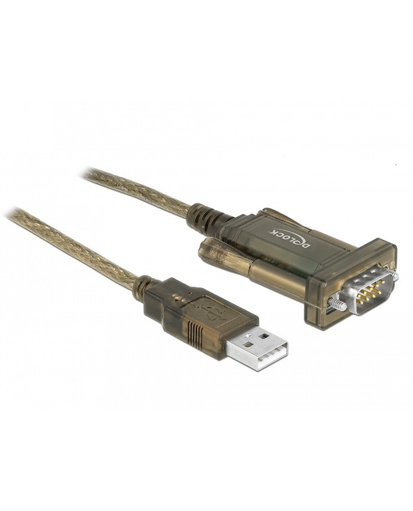 DeLOCK 64073 câble Série Transparent 2 m USB Type-A DB-9