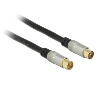 DeLOCK 88946 câble coaxial RG-6/U 2 m IEC Noir