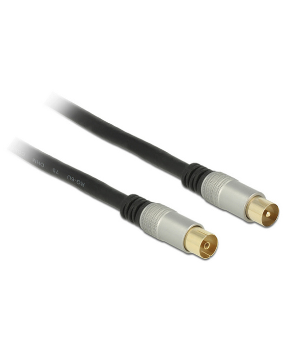 DeLOCK 88946 câble coaxial RG-6/U 2 m IEC Noir