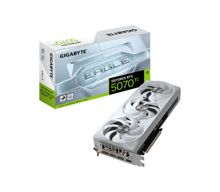 GIGABYTE GeForce RTX 5070 Ti EAGLE OC ICE SFF 16G Carte Graphique - 16 Go GDDR7, 256 bits, PCI-E 5.0, 2542 MHz Core Clock, 3 x D