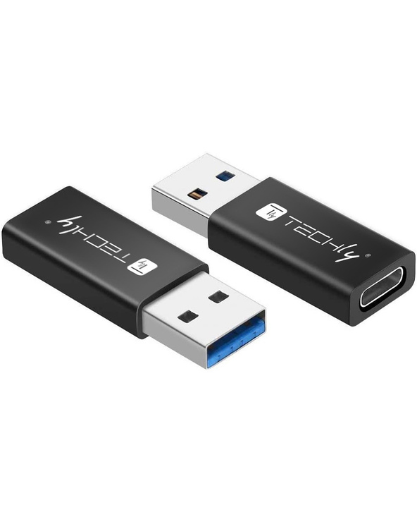Techly IADAP USB3-AFT changeur de genre de câble USB A USB C Noir