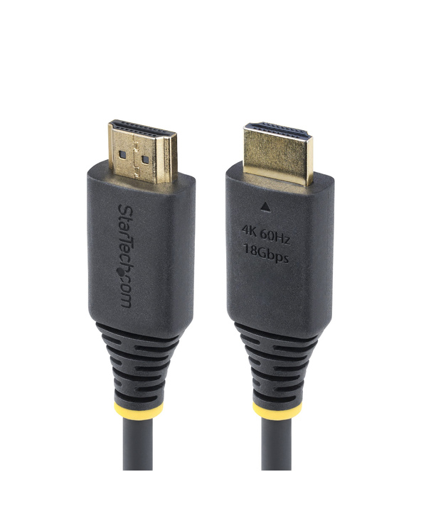 StarTech.com Câble HDMI Haut Débit de 30cm Certifié Premium, 4K 60Hz/1440p 144Hz, HDR10/HDCP 2.2/ARC, 18Gbps, Cordon HDMI 2.0 UH