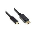Alcasa GC-M0106 câble vidéo et adaptateur 2 m USB Type-C DisplayPort Noir