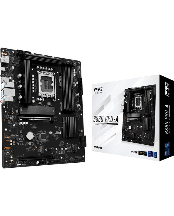 Asrock B860 Pro-A Intel B860 LGA 1851 (Socket V1) ATX