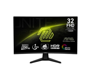 MSI MAG 32C6X 31.5" Full HD 1 ms Noir