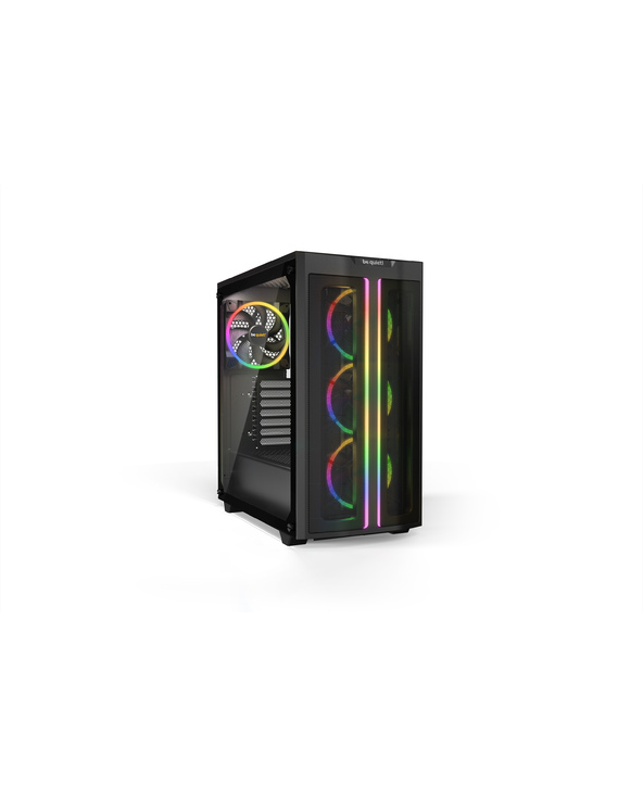 be quiet! Pure Base 500 FX | Boîtier PC ARGB vitré, Mini ITX / Micro ATX / ATX, 3 ventilateurs Light Wings PWM 120 mm,1 Light Wi