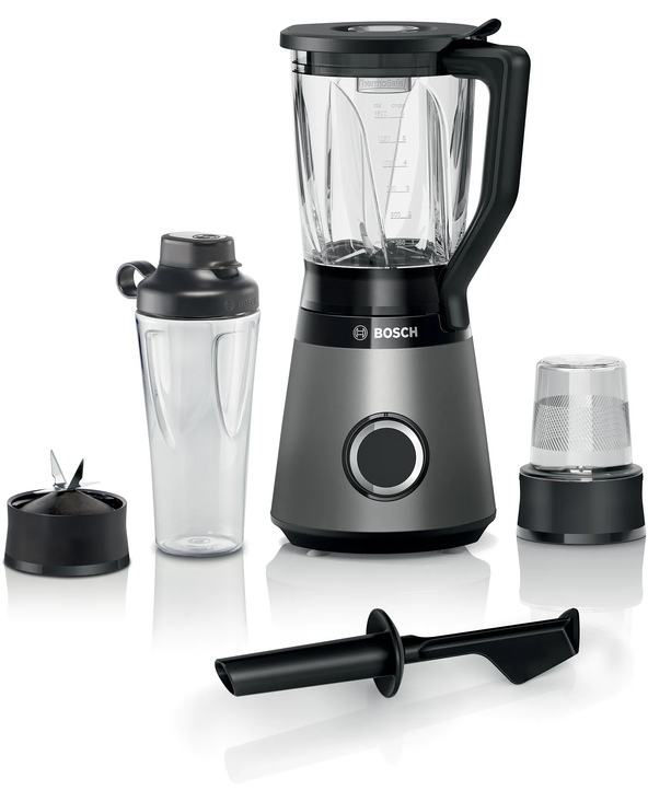 Bosch Serie 4 MMB6177S blender 1,5 L Mélangeur de table 1200 W Noir, Argent