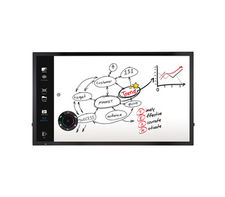 LG 55TC3D-B tableau blanc interactif 139,7 cm (55") 1920 x 1080 pixels Écran tactile Noir USB