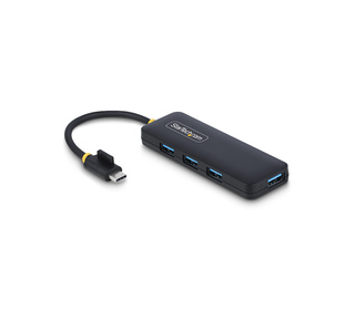 StarTech.com Hub USB-C 4 Ports, 5Gbps, USB-C vers 4x USB-A, Alimenté par Bus, Mini Hub de Voyage, Splitter USB 3.0 Multiport, Hu