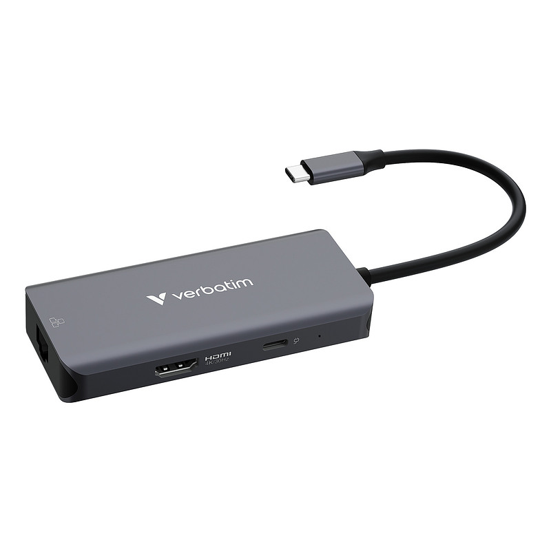 Verbatim 32157 hub & concentrateur USB 3.2 Gen 1 (3.1 Gen 1) Type-C 5000 Mbit/s Gris