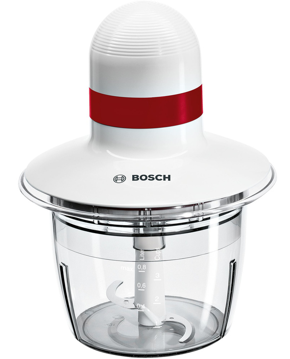 Bosch MMRP1000 hachoir électrique 0,8 L 400 W Rouge, Transparent, Blanc