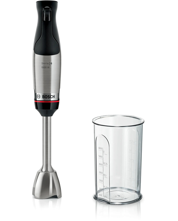 Bosch Serie 6 MSM6M610 blender Mélangeur par immersion 1000 W Noir, Acier inoxydable