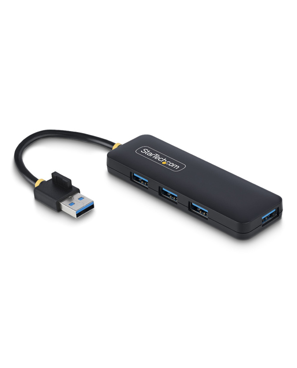 StarTech.com Hub USB-A 4 Ports, 5Gbps, Alimenté par Bus, Mini Hub USB de Voyage, Splitter USB 3.0 Multiport, Hub USB Portable, P