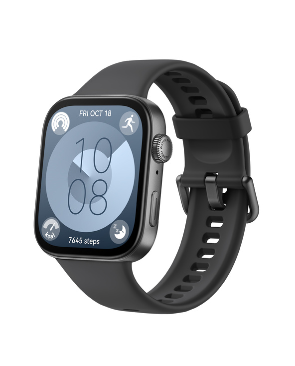 Huawei WATCH Fit 3 4,62 cm (1.82") AMOLED Numérique 408 x 480 pixels Écran tactile Noir Wifi GPS (satellite)