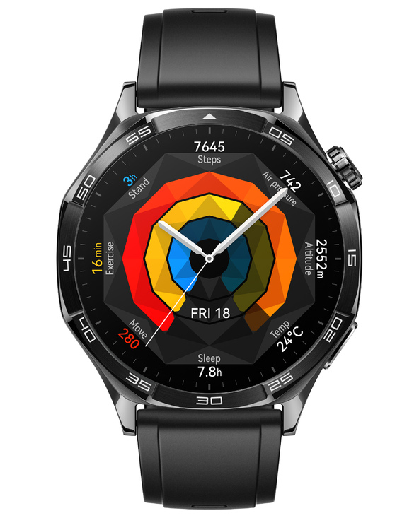 Huawei WATCH GT5 46mm 3,63 cm (1.43") AMOLED Numérique 466 x 466 pixels Noir GPS (satellite)