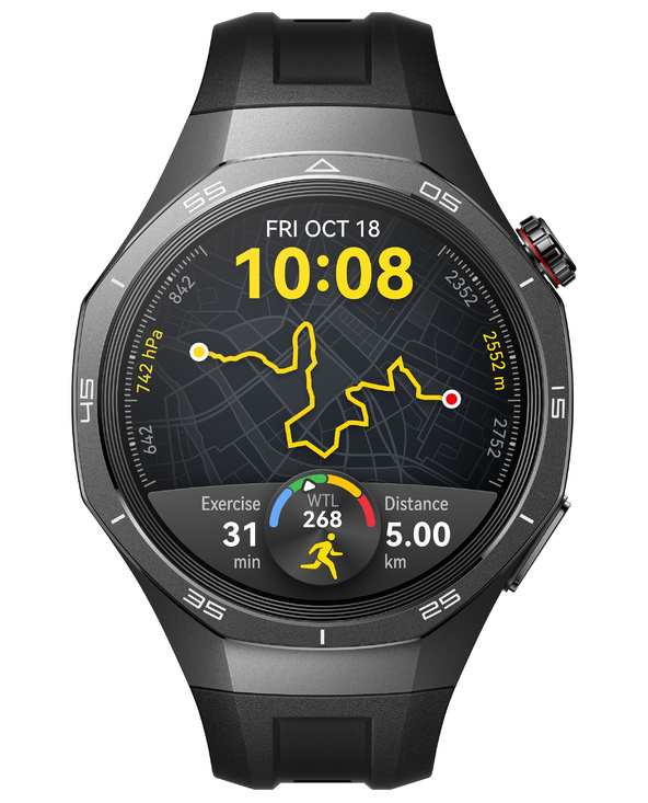 Huawei WATCH GT5 Pro 46mm 3,63 cm (1.43") AMOLED Numérique 466 x 466 pixels Noir GPS (satellite)