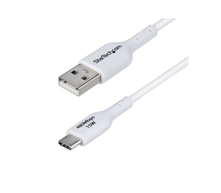 StarTech.com Câble de Charge USB-A vers USB-C de 1m, Charge et Synchronisation, 3A, USB 2.0, Gaine TPE - Cordon de Charge USB Bl