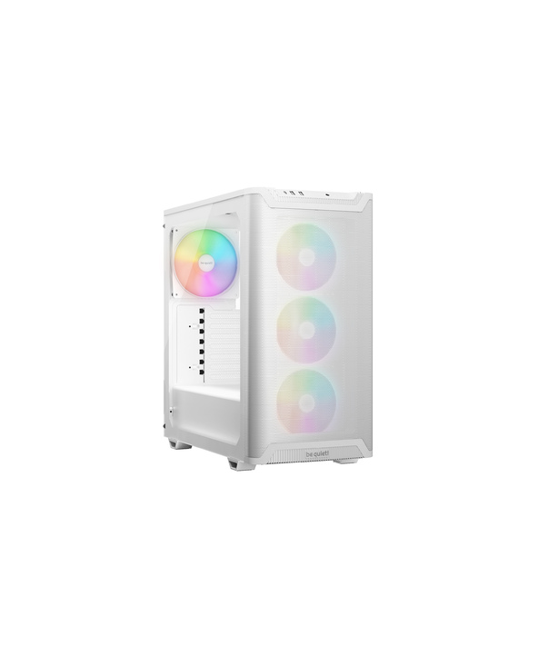 be quiet! Pure Base 501 Blanc | Boîtier PC vitré, Mini ATX / Micro ATX / ATX, 4 ventilateurs Light Wings LX PWM, ARGB
