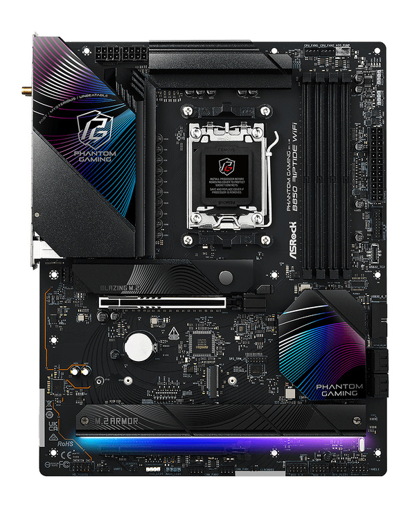 Asrock Phantom Gaming B850 Riptide WiFi AMD B850 Emplacement AM5 ATX