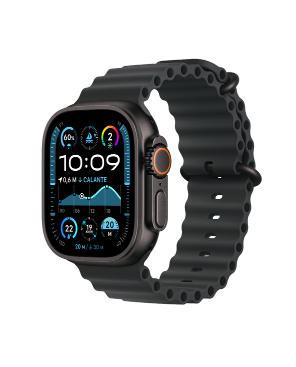 Apple Watch Ultra 2 OLED 49 mm Numérique 410 x 502 pixels Écran tactile 4G Noir GPS (satellite)