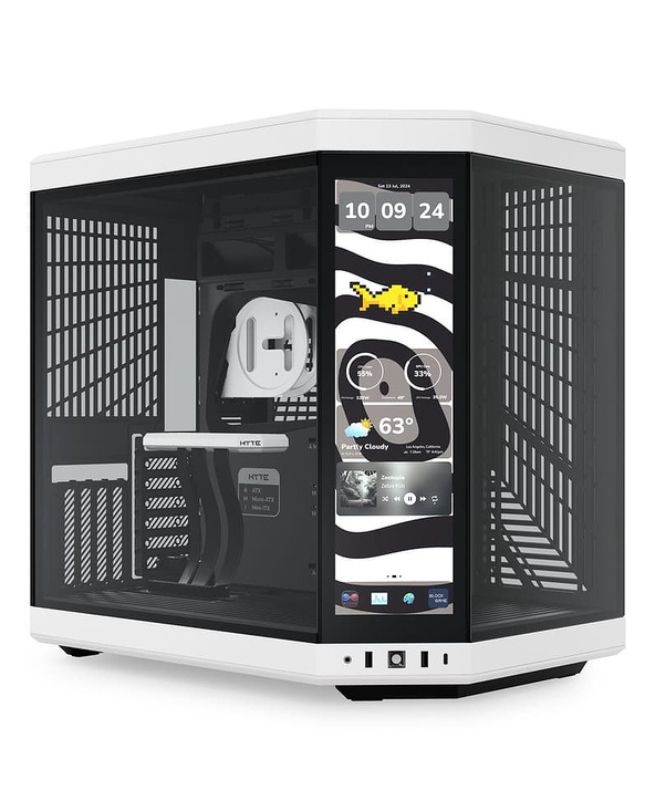 HYTE Y70 Touch Infinite Midi Tower Noir, Blanc