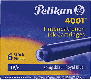 Pelikan TP/6 Blue cartouche d'encre 6 pièce(s) Bleu